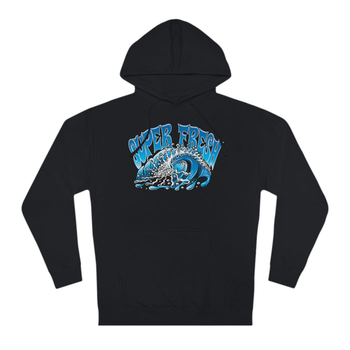 Blue Wave Hooded Sweatshirt