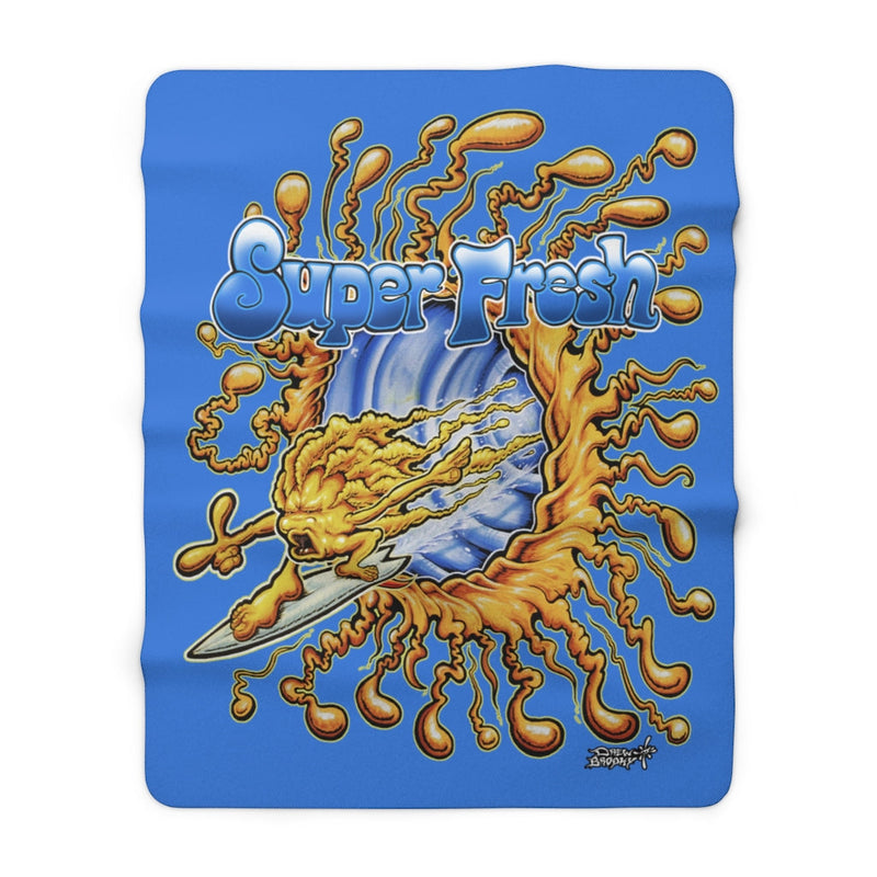 Surfing Sun Sherpa Fleece Blanket